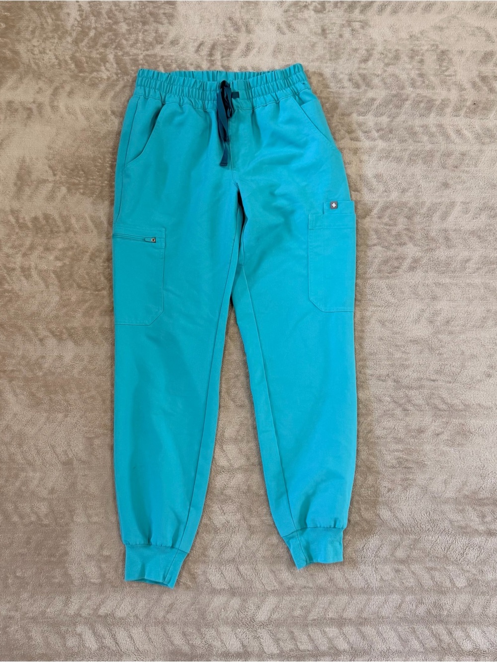 FIGS Technical Collection Scrub Joggers Pants Teal Blue Size XS EUC Med-Surg⁠